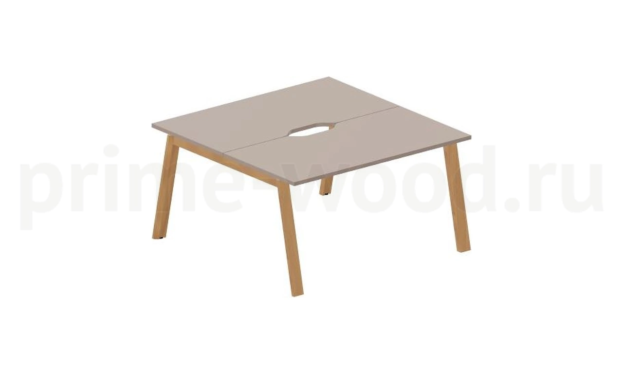 Cтол bench отдельный (с эргономичными вырезами) 140x140x75 арт. AW2TV147 - фото 1