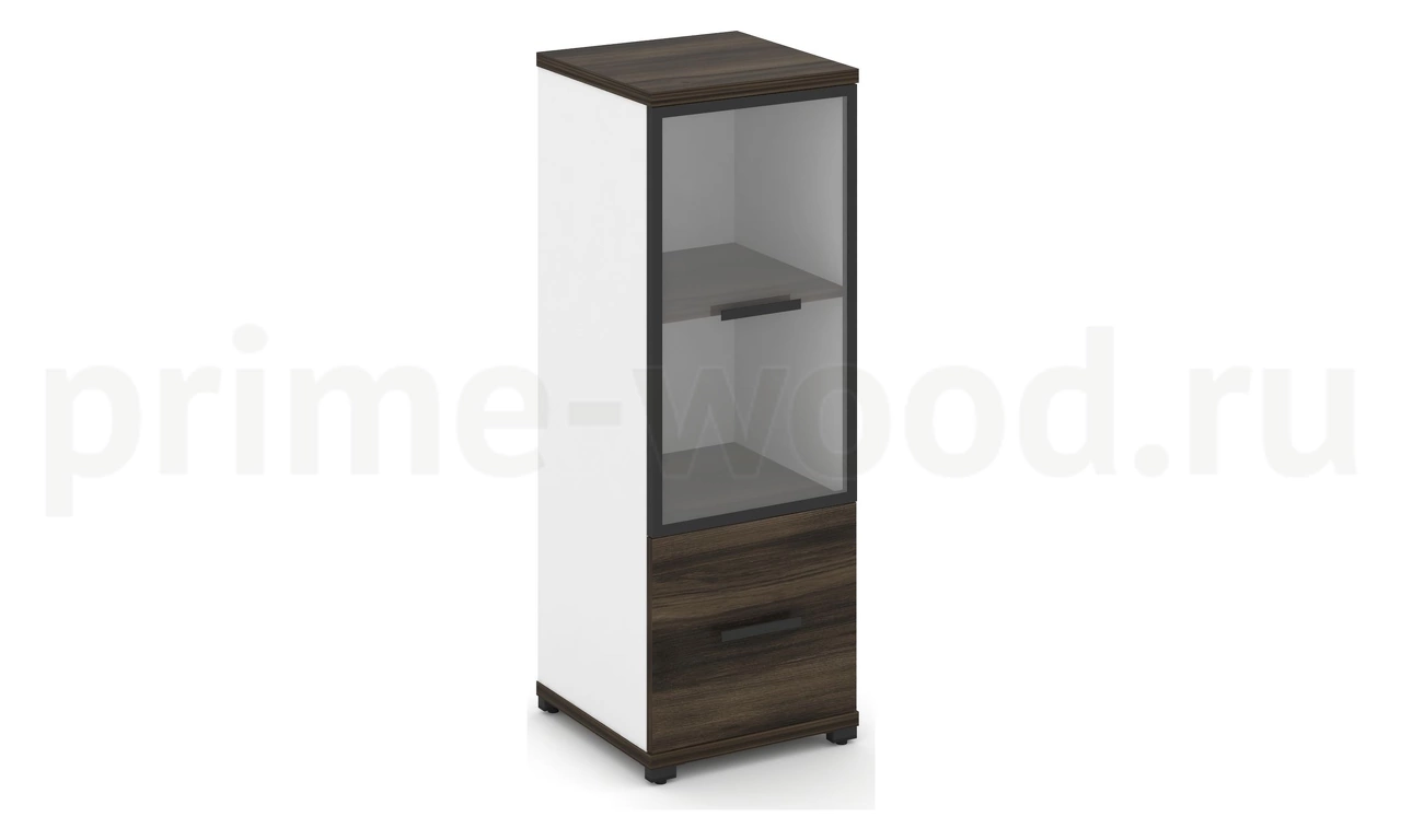 Шкаф одна узкая секция, 3 ниши CN.STU-312 RP B/W - фото 0