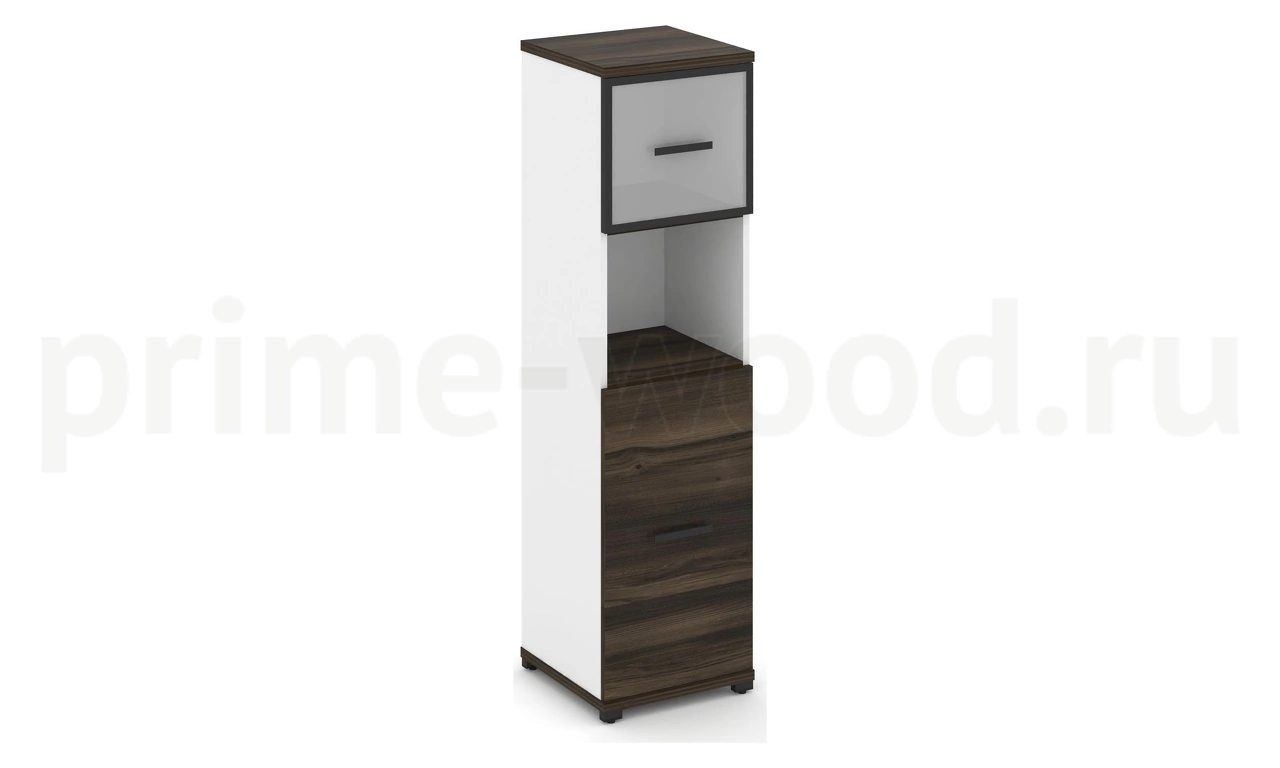 Шкаф одна узкая секция, 4 ниши CN.STU-415 RM B/W - фото 0
