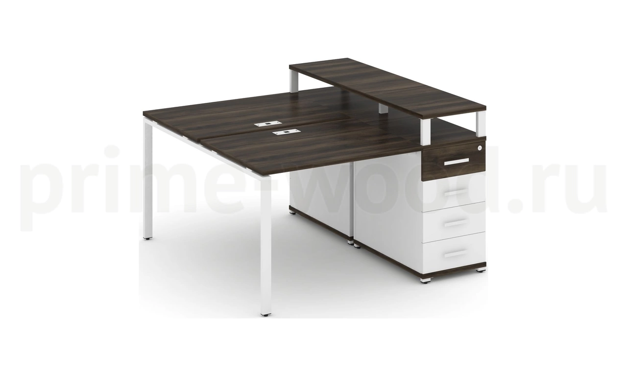 Рабочая станция с одной опорной тумбой CN.DRS-409 B/W - фото 5