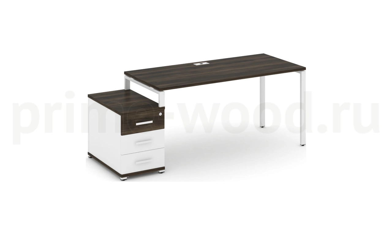 Стол письменный с одной опорной тумбой CN.SP-304 B/W - фото 9