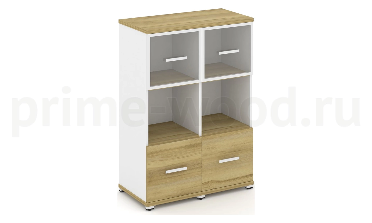 Шкаф две узкие секции, 3 ниши CN.STU-325 RP B/W - фото 2