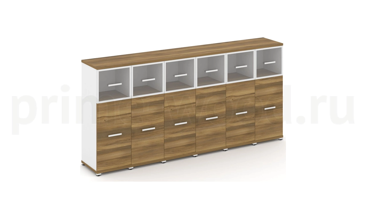 Шкаф шесть узких секций, 3 ниши CN.STU-364 RP B/W - фото 4
