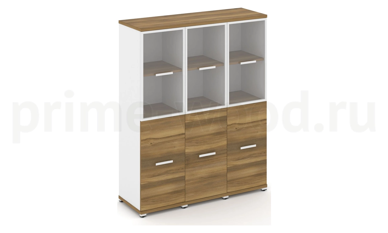 Шкаф три узкие секции, 4 ниши CN.STU-432 RP B/W - фото 4