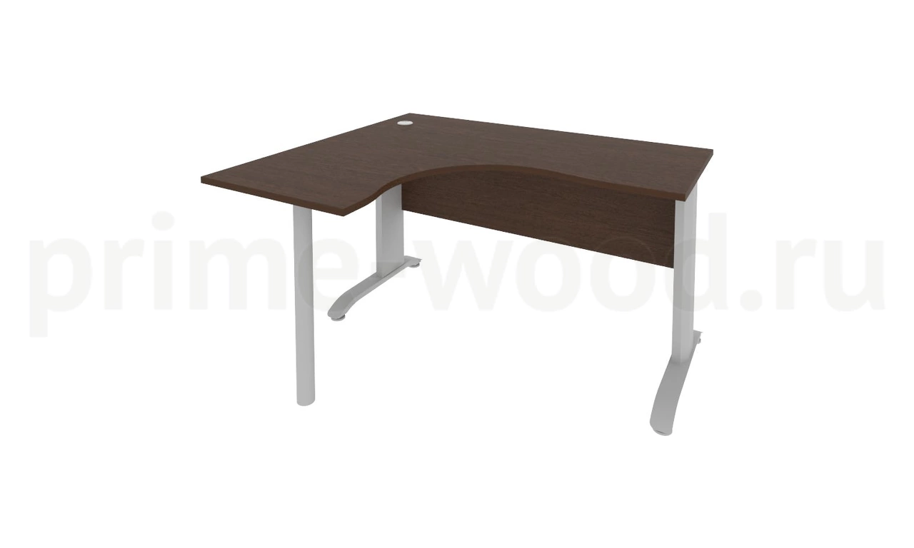 Стол криволинейный левый на металлокаркасе RIVA 140x120x76 - фото 0