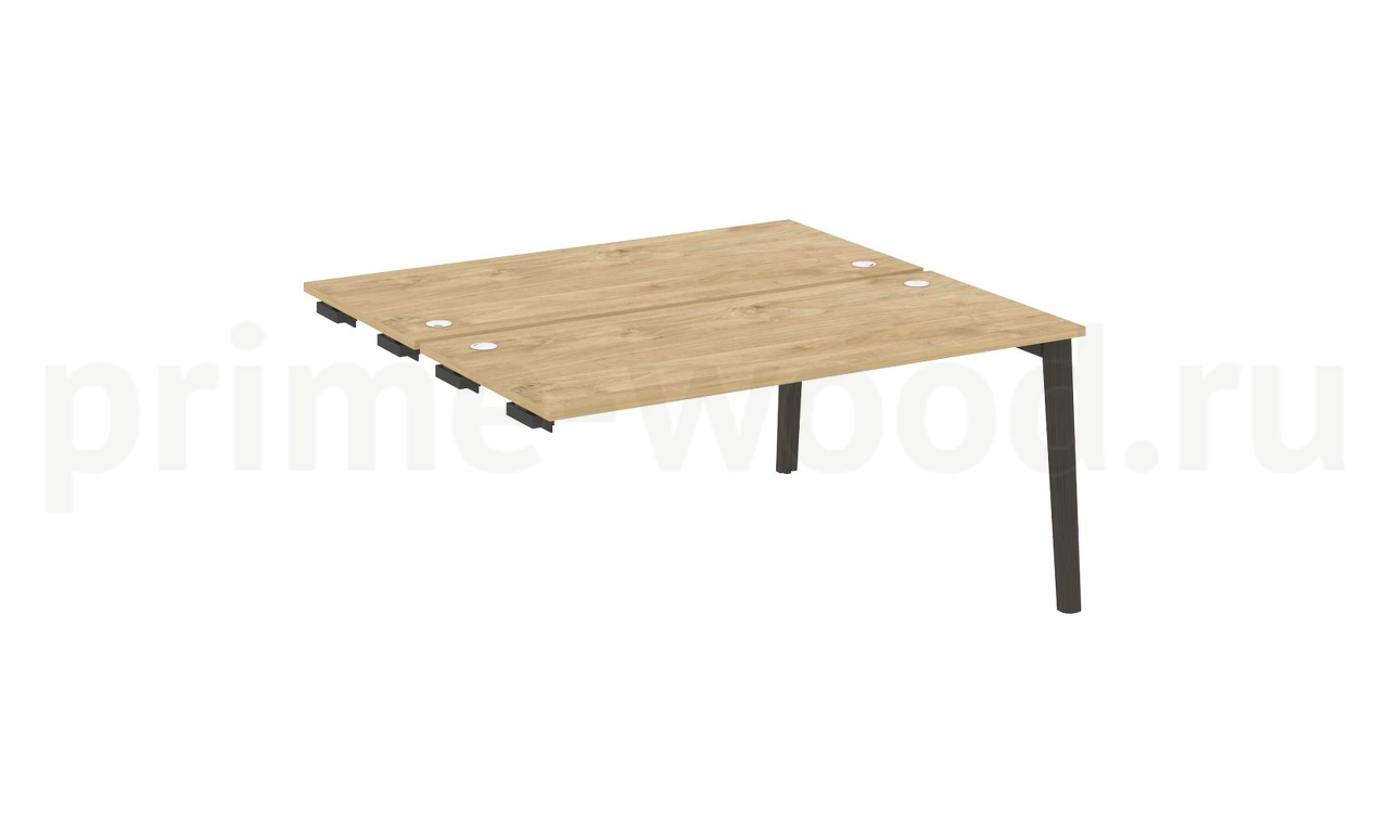 Стол-приставка двойной к опорным элементам, опоры - массив дерева ONIX WOOD 158x148x75 - фото 8