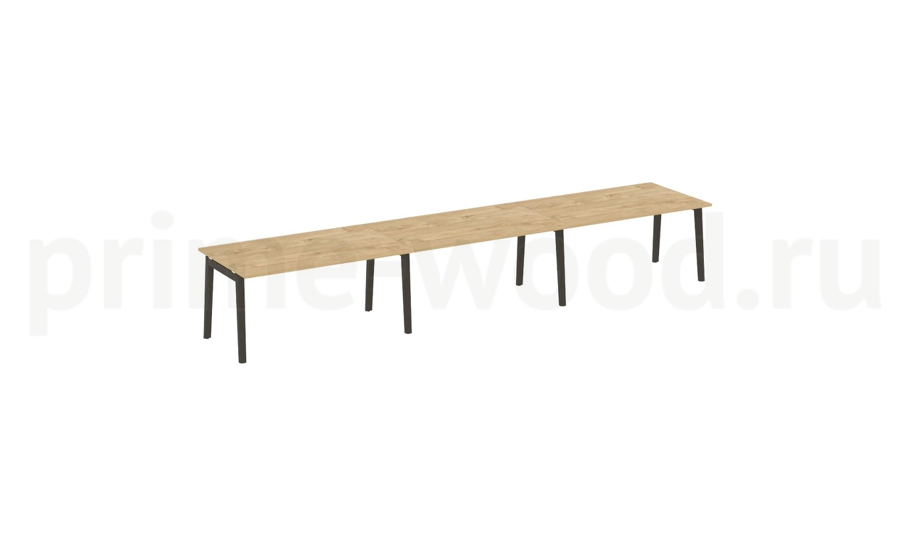 Стол переговорный (3 столешницы), опоры - массив дерева ONIX WOOD 474x98x75 - фото 8