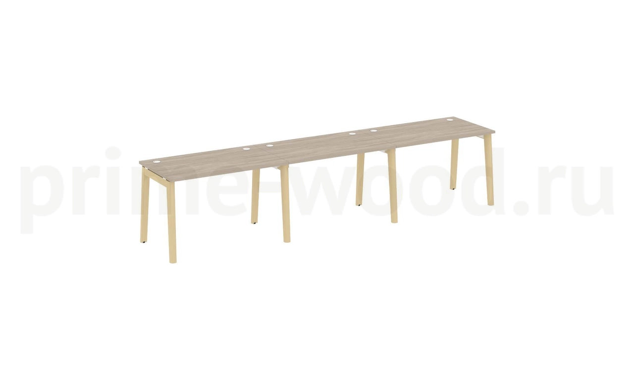 Рабочая станция, опоры - массив дерева ONIX WOOD 354x72x75 - фото 1