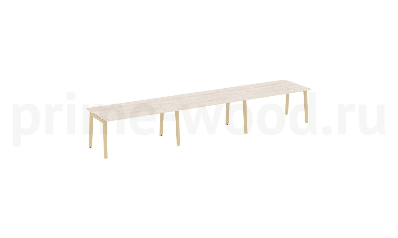 Стол переговорный (3 столешницы), опоры - массив дерева ONIX WOOD 474x98x75 - фото 5